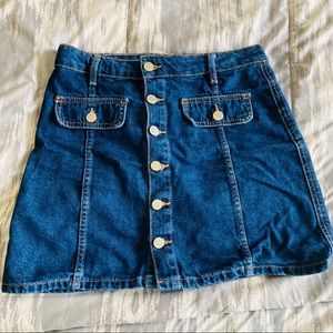 Zara mini pencil skirt - denim